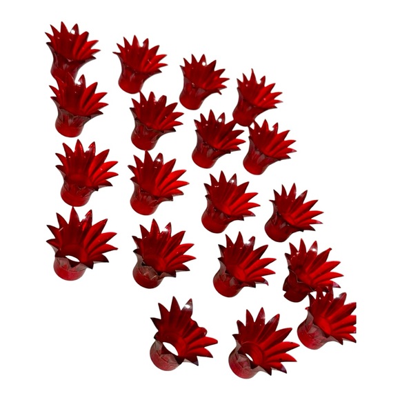 Christmas Tree Light Reflectors Red Plastic Light Covers for Holiday Tree - Picture 3 of 11